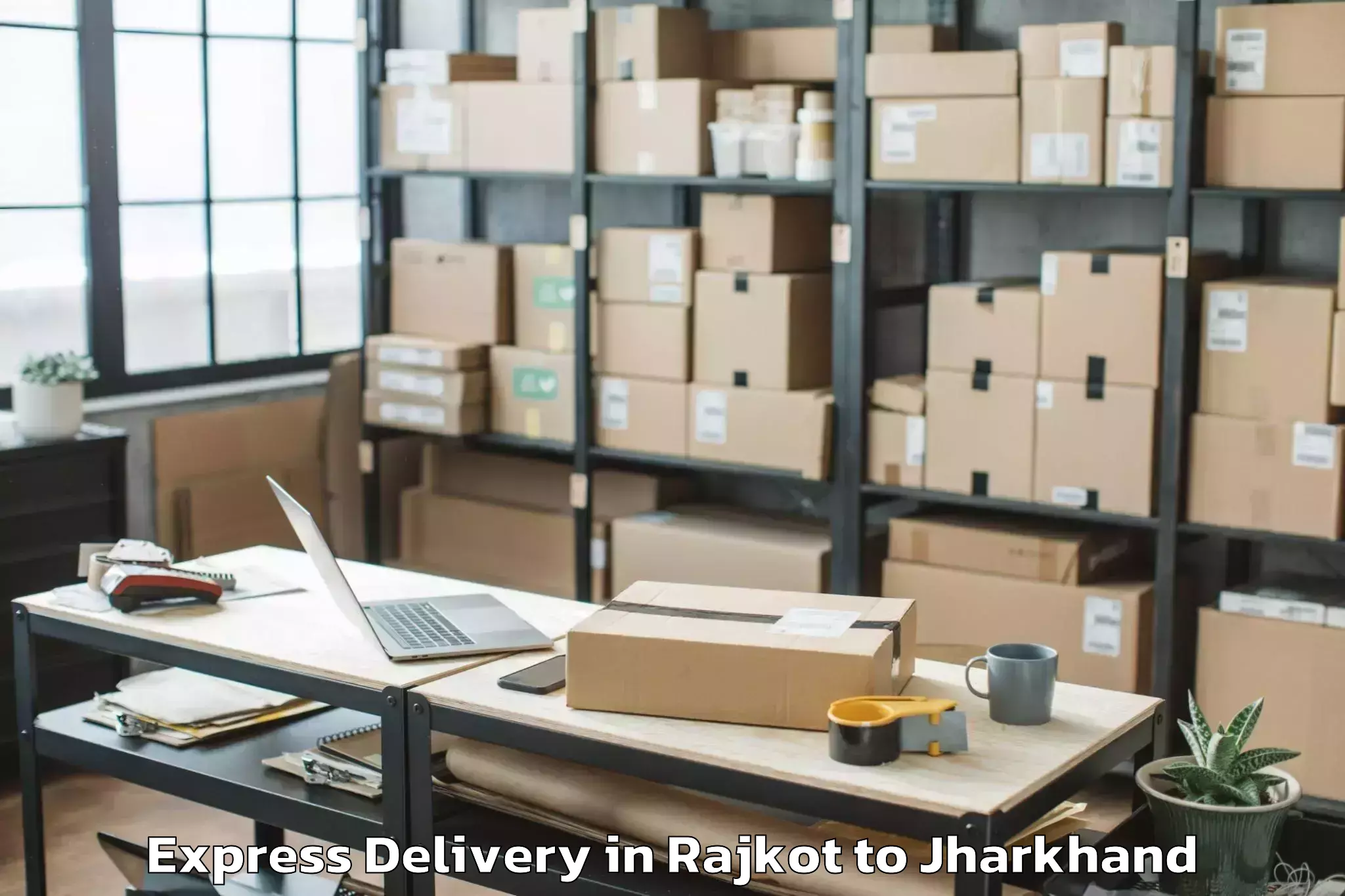 Get Rajkot to Lalpur Express Delivery